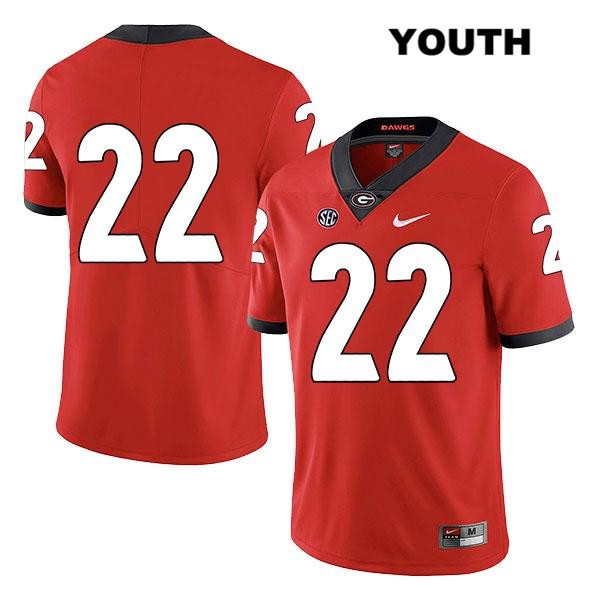 Georgia Bulldogs Youth Nate McBride #22 NCAA No Name Legend Authentic Red Nike Stitched College Football Jersey QIY8756NK